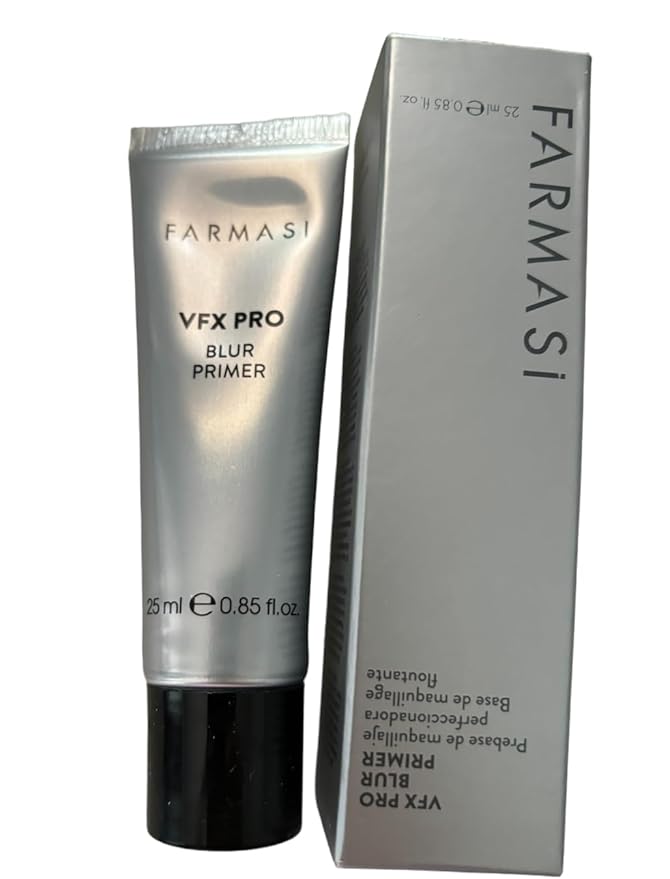 Farmasi VFX PRO Camera Ready Primer - Flawless Finish Long Lasting Makeup Base Smoothing Pore Minimizing Oil Control Lightweight Formula Professional Makeup Application Daily Use, 1-Pack, Clear-BrightBean Baby