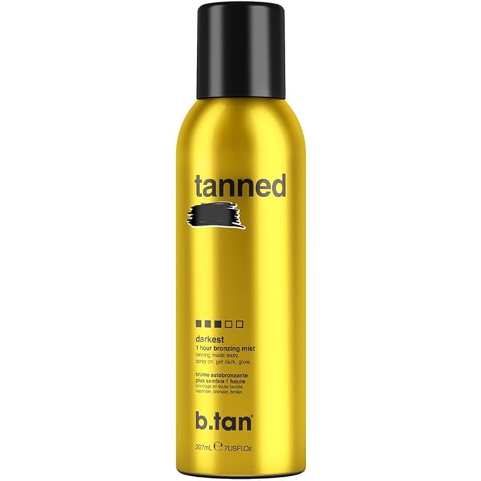 b.tan Self Tanner Bronzing Mist | Fast, 1 Hour Express Sunless Tanning Spray, No Fake Tan Smell, Dark Bronzing Glow, Face & Body, No Added Nasties, Vegan & Cruelty Free, 7 Fl Oz-BrightBean Baby