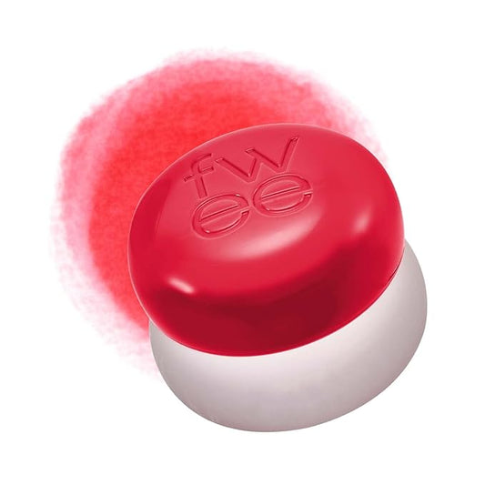 Lip&Cheek Blurry Pudding Pot | Reddish Moment - D-Day | Makeup Blush, Buildable Lightweight, Multi-Use Soft Matte Finish | 5g-BrightBean Baby