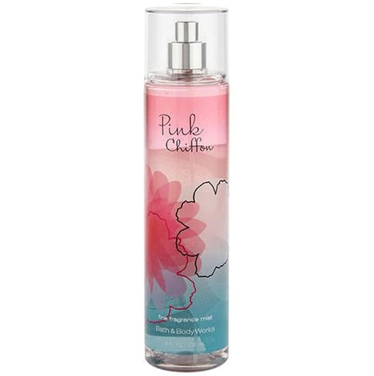 Bath and Body Works Pink Chiffon Fine Fragrance Mist 8 Ounce Tall Rounded Bottle-BrightBean Baby