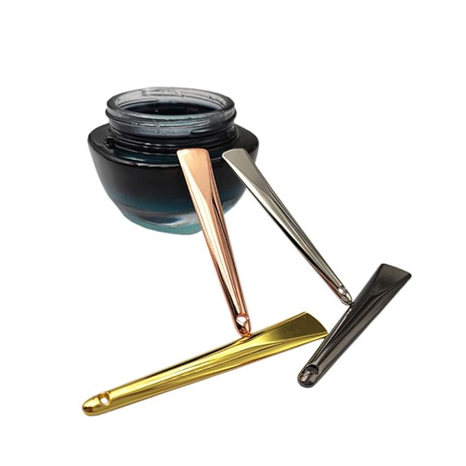 AKOAK 4 Pieces Metal Makeup Spatula, Makeup Spoon/Applicator, Reusable Mask Spoon for Creams, Blends, Lotions, Skin Creams, Moisturizers, Home Salons-BrightBean Baby