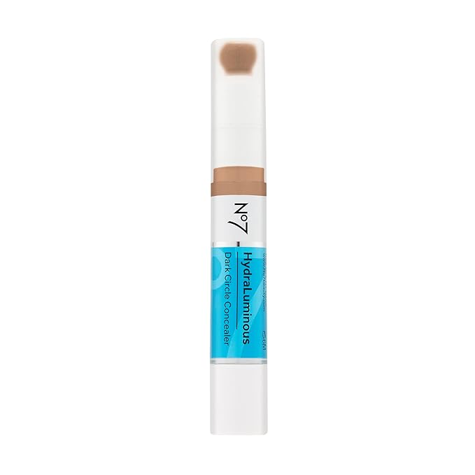 No7 Hydraluminous Concealer - Shade 8.5 - Full-Coverage Under Eye Concealer for Dark Circles with Caffeine & Ceramides - Hydrating & Brightening Concealer for Dark Under Eye Area (3.9ml)-BrightBean Baby