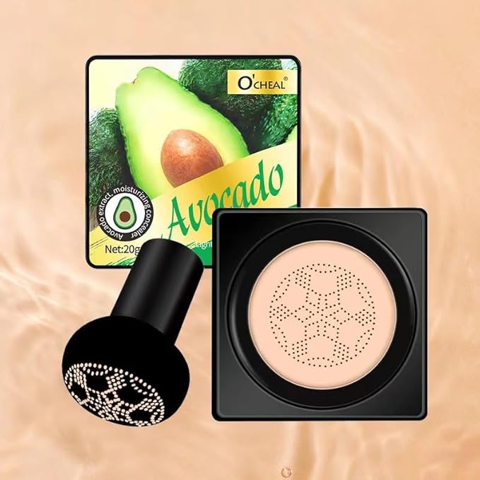 Mushroom Head Air Cushion BB Cream Foundation Cream for Face Makeup Concealer Cushion for Face Comestics Make Up Cushion Compact Natural-BrightBean Baby