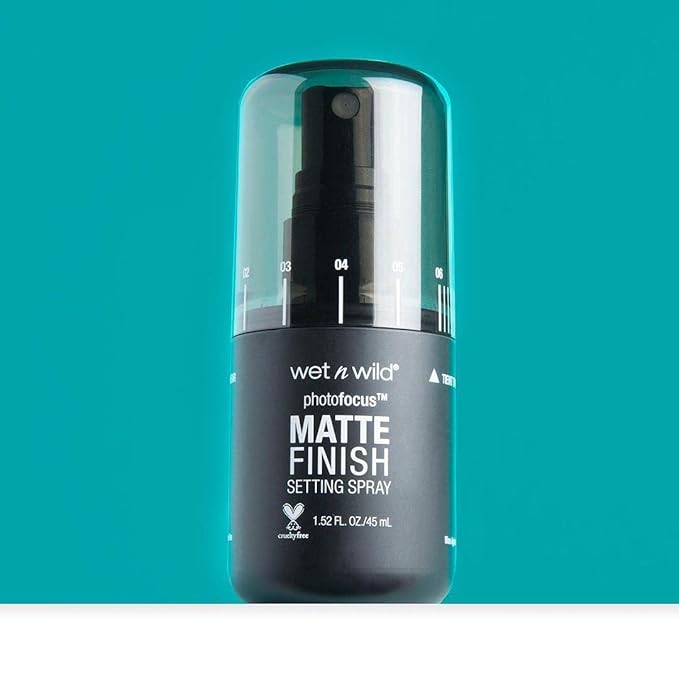 wet n wild Photo Focus Setting Mist, Up to 24HR Wear, Lightweight & Nourishing Aloe Formula Suitable for All Skin Types, Cruelty-Free & Vegan - Matte Appeal-BrightBean Baby
