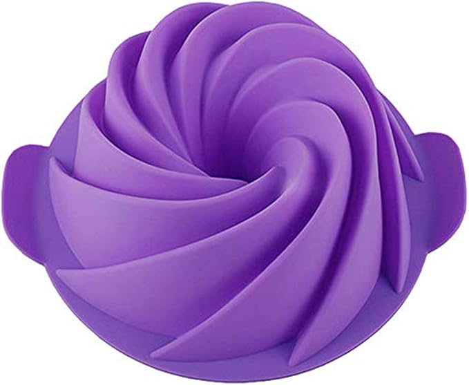 Silicone Jello Molds Non Stick Baking Mold, Fluted Tube Cake Pan Bakeware for Jello, Gelatin, Mousse and Cakes, BPA Free