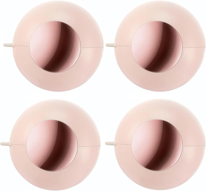 Washable Reusable Gel Lint Roller for Pet Hair, Tecogue Portable Dog Cat Pet Hair Remover for Clothes, Laundries, Sticky Cleaner, Dust Fuzz Fur for Travel Household (Pink-4pcs)-BrightBean Baby