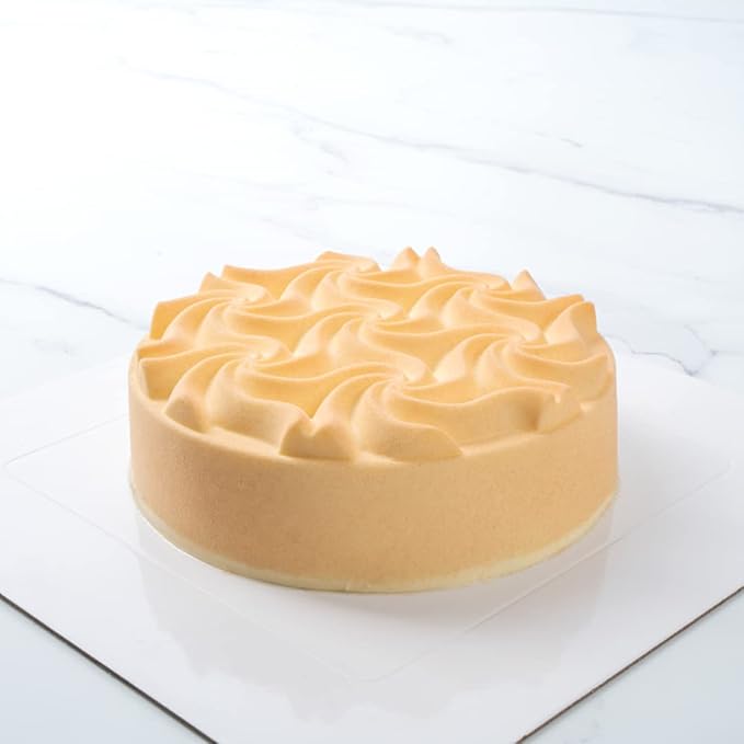 Pastry Tek 6.8 Inch Swirl Cake Pans, 10 Oven-Ready Silicone Bundt Cake Pans - Flexible, Freezable, White Silicone Small Cake Molds, Easy Release, For Baking Desserts - Restaurantware