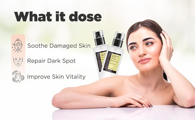 Snail Mucin Power Essence 4.39 fl.oz 130ml, Korean Skincare Snail Mucin Serum for Dry Sensitive Skin, Moisturizing with 96.3% Snail Secretion Filtrate-BrightBean Baby