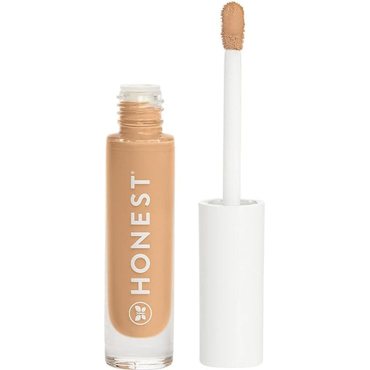 Honest Beauty Fresh Flex Concealer with Niacinamide + Vitamin E + Hyaluronic Acid | Vegan + Cruelty free | Nutmeg, 0.17 fl oz-BrightBean Baby
