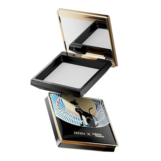 ZEESEA Pressed Powder The British Museum Egypt Series Long Lasting Oil Control Facial Finishing Brighten Setting Powder Multi-use Foundation(#03 Translucent)-BrightBean Baby