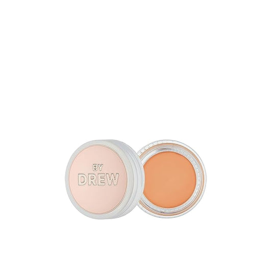 FLOWER Beauty By Drew Barrymore Chill Out Smoothing Color Correcting Cream - Conceals + Brightens Dark Circles - Hydrates + Moisturizes Skin - Makeup Infused With Vitamin E + Jojoba (Medium Peach)-BrightBean Baby