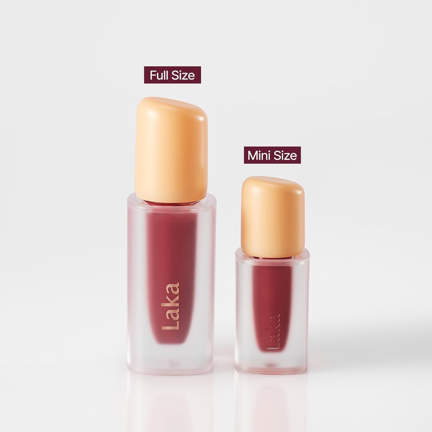 Laka Fruity Glam Lip Tint Mini, Glowing Lip Stain with Wide Color Spectrum, Hydrating & Lightweight Texture, Long-Lasting Bold Stain, Non-Sticky, Vegan, K-Beauty (#130 Fog Berry)-BrightBean Baby