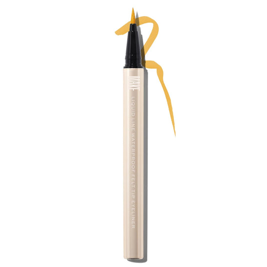 MAKE Beauty Liquid Line Waterproof Liquid Eyeliner Pen. Smudge-Proof Felt Tip for Precise Application of Lines, Wings, and Graphics. Long Lasting Eye Liner - Shade, Sundown-BrightBean Baby