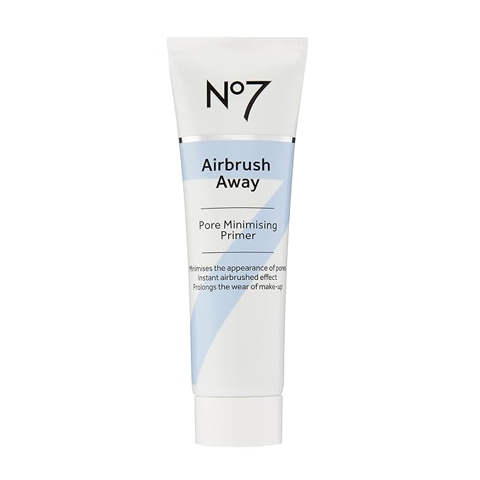 No7 Airbrush Away Pore Minimizing Facial Primer - Lightweight, Matte Primer & Pore Minimizer for Face - Makeup Primer for Oily Skin (30ml)-BrightBean Baby