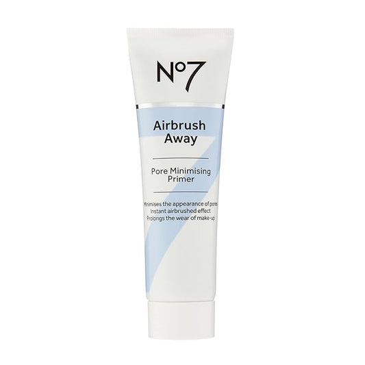 No7 Airbrush Away Pore Minimizing Facial Primer - Lightweight, Matte Primer & Pore Minimizer for Face - Makeup Primer for Oily Skin (30ml)-BrightBean Baby