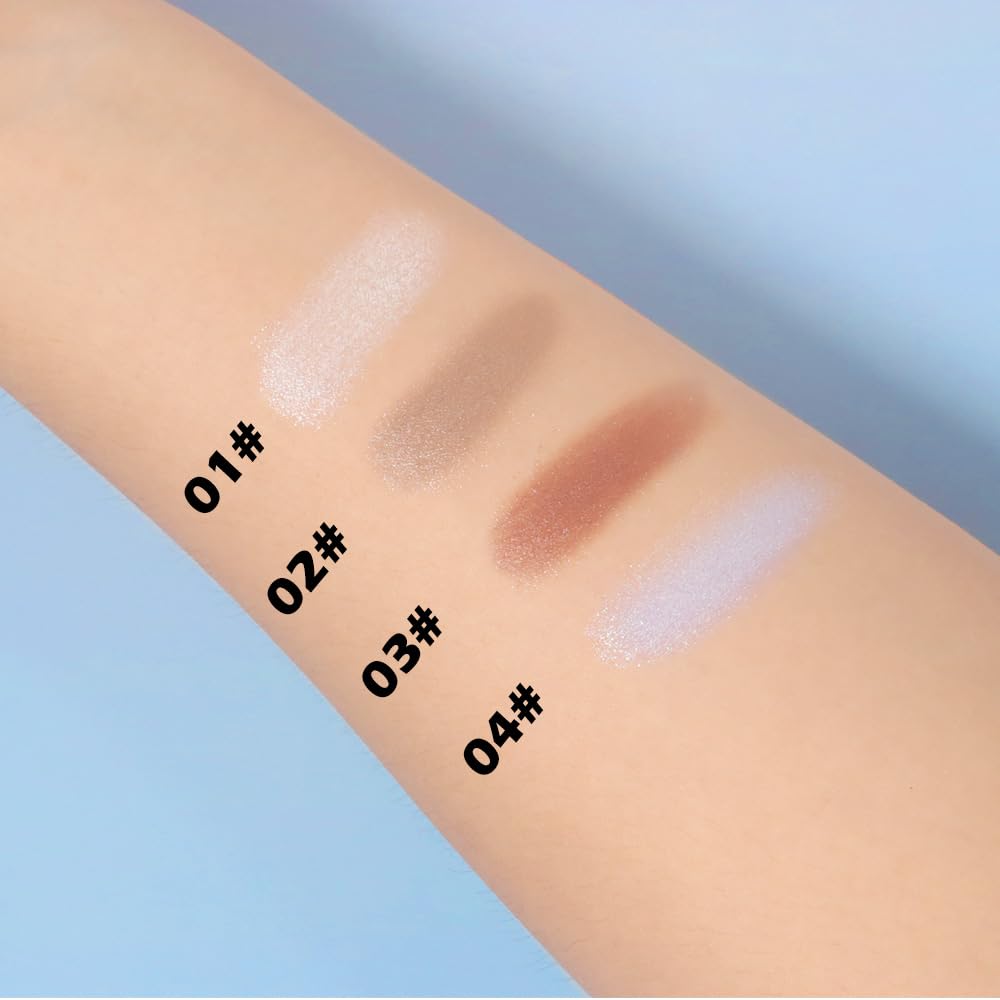 Red Brown Shimmer Single Eye Shadow Palette Makeup with Mirror,Neutral Powder Monochrome Eyeshadow for Older Women,Waterproof Long Lasting Naturing-Looking sombras para ojos-BrightBean Baby