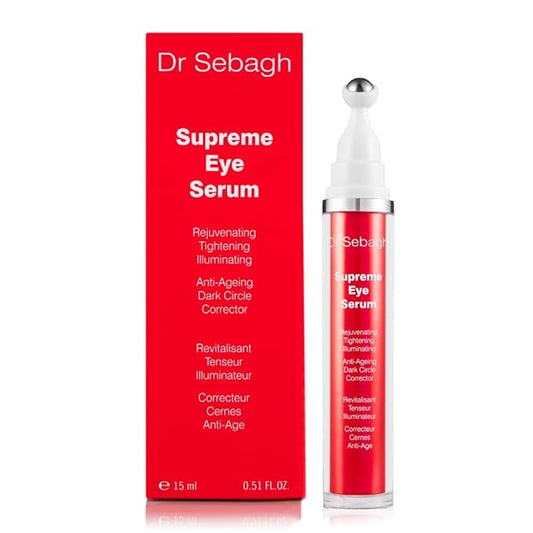 Dr Sebagh® Suprême Under Eye Tightening Serum [ADVANCED ROLL-ON FORMULA] - Under Eye Dark Circle, Puffiness, Fine Lines & Eye Bags Remover - Eye Serum Anti-Aging Wrinkles - Eye Treatment (0.51 fl Oz)-BrightBean Baby