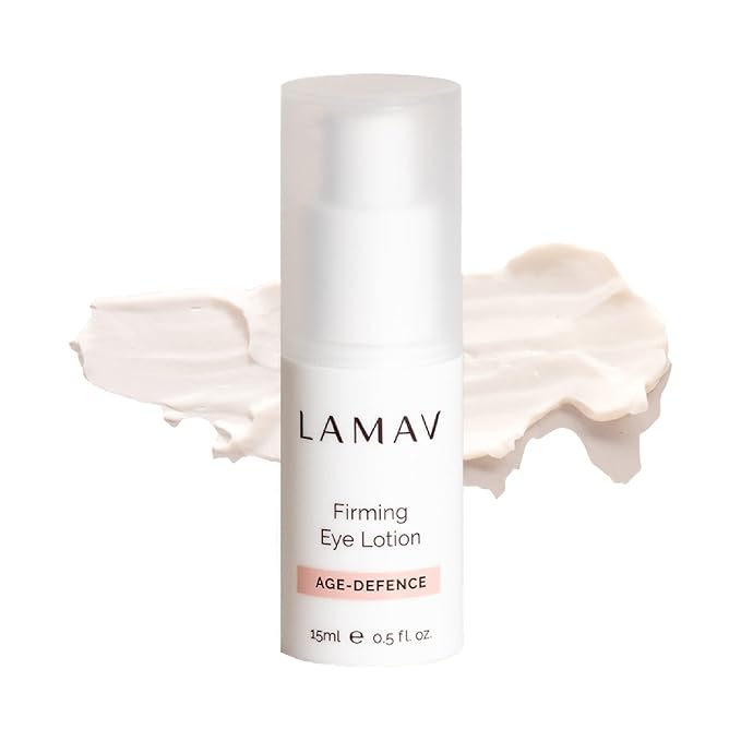 LAMAV Firming Eye Lotion - 7 Potent Actives, Anti-wrinkle Properties, Increases Skin Firmness, Anti-Aging Eye Cream, Cruelty-Free, Reduces Dark Circles-BrightBean Baby