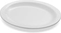 Carlisle FoodService Products Kingline Plastic Oval Platter Oval Tray for Home and Restaurant, Melamine, 12 x 9 Inches, White, (Pack of 12)