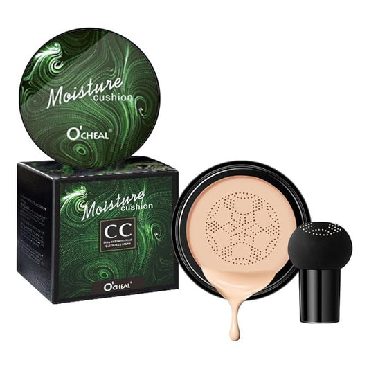 Mushroom Head Air Cushion BB Cream Foundation Cream for Face Makeup Concealer Cushion for Face Comestics Make Up Cushion Compact Natural-BrightBean Baby