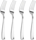 Liacere 200 Pack Silver Plastic Forks - 7.4 inch Heavy Duty Forks - Heavyweight Disposable Forks - Silver Plastic Silverware for Catering, Parties, Dinners for Christmas