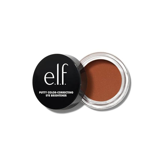 e.l.f. Putty Color-Correcting Eye Brightener, Under-eye Brightener & Primer Reduces Appearance Of Dark Circles, Vegan & Cruelty-Free, Deep/Rich-BrightBean Baby