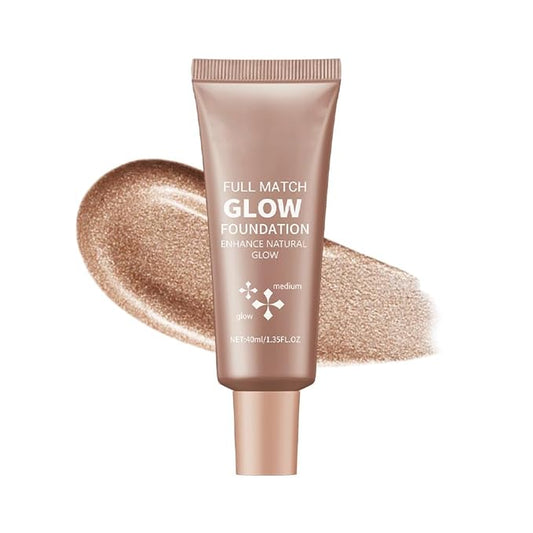 Full Match Glow Foundation, Enhance Foundation Natural Glow, Professional Coverage for a Flawless Look (Medium, Large)-BrightBean Baby