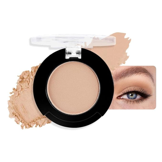 Monochrome Matte Eyeshadow Makeup Palette, Highly Pigmented Dark Brown Eyeshadow Palette, Matte Pressed Powder Eye shadow Makeup, Single Vegan Eye Shadow, Daily Evening Women Girls Eyeshadow Gift 2#