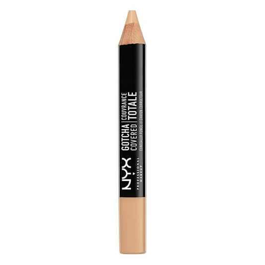 NYX Professional Makeup Gotcha Covered Concealer Pen, Nude Beige, 0.04 Ounce-BrightBean Baby