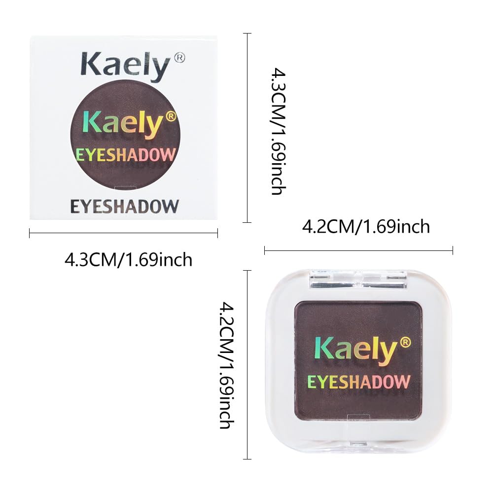 Matte Singe Eye Shadow Palette Makeup, Matte Smokey Plum Monochrome Eyeshadow For Old Women, Mini Singe Pressed Pigmented Waterproof Sombras Para Ojos, Vegan, Talc,Paraben & Cruelty Free, 15-BrightBean Baby