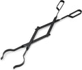 Stanbroil Outdoor Campfire Fireplace Tongs, 26" Long, Log Grabber, Black