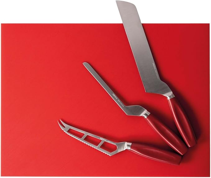 BOSKA Premium Soft cheese knife Red - Professional cheese cutter - 140 mm - Cheese Knife - Full tang - For soft cheese - Premium Quality - HACCP knife - 1896 Collection