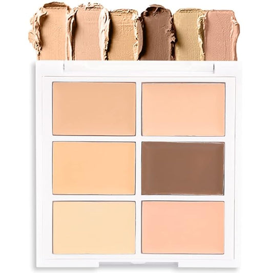 Concealer Cream Makeup Palette Color Corrector,Under Eye Brightener Concealer Dark Circle Concealer Palette,Waterproof Foundation Cream Based Makeup Palette Full Face Contour Kit for Beginners-BrightBean Baby