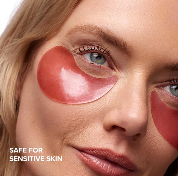 DRMTLGY Brightening Eye Masks (30 Pairs) - Caffeine Eye Masks for Dark Circles and Puffiness with Hyaluronic Acid, Eye Patches for Puffy Eyes-BrightBean Baby