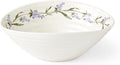Portmeirion Sophie Conran Lavandula Cereal Bowl - 7.5 Inch Porcelain Soup & Ice Cream Bowls with Lavender Spring Design, Ripple Texture, Freezer to Oven Safe Dinnerware Collection
