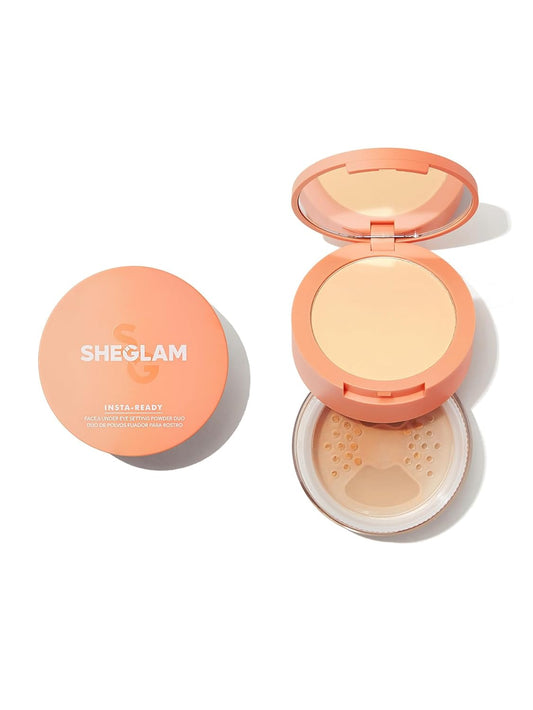 SHEGLAM Insta-Ready Face Powder Loose Under Eye Setting Powder - Smooth Sand-BrightBean Baby