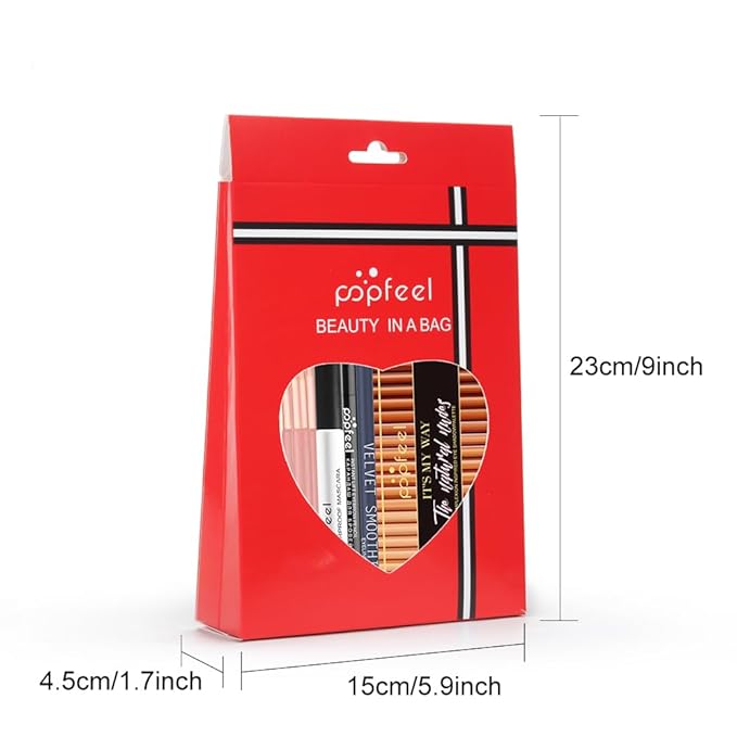 All in One Eyeshadow Palette Makeup Set, Makeup Kits with Makeup Brush Sets, Mascara, Eyebrow Pen, Concealer Lipstick Palette,Travel Makeup Bundle Holiday Surprising Makeup Box for Women Girl-BrightBean Baby