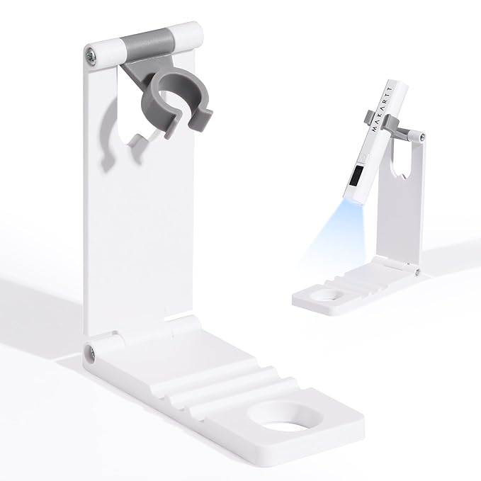 Makartt UV Nail Lamp Stand: Foldable, 360° Adjustable Rotation, Portable, Handsfree, Convenient for Gel Nails Polish Painting Home Salon Manicure-BrightBean Baby