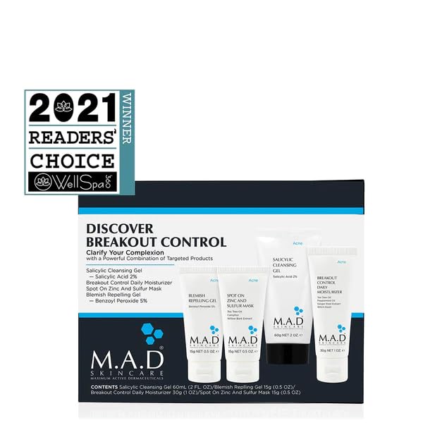 M.A.D Skincare Discover Breakout Control Acne Travel System Set-BrightBean Baby
