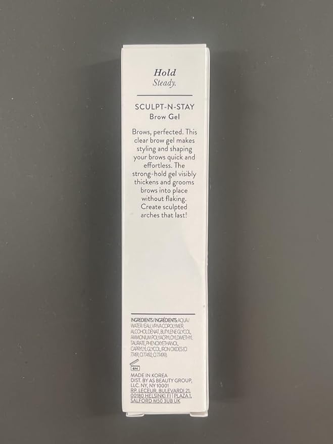 LAURA GELLER NEW YORK Sculpt-n-Stay Clear Brow Gel - Eyebrow Setting Gel - Shapes and Sculpts - Non-Sticky Formula-BrightBean Baby