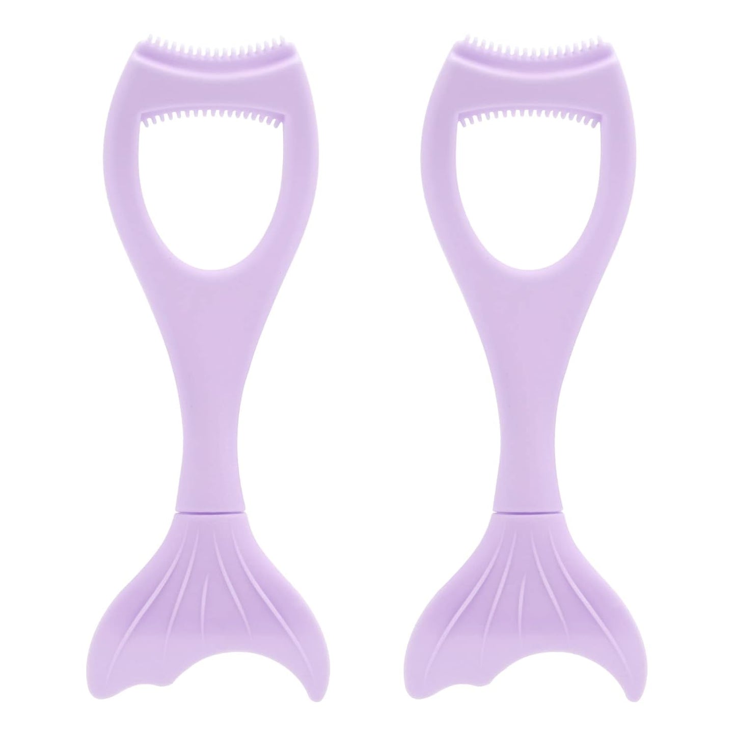 Tbestmax 2 in 1 Mascara Eyeliner Guard, Silicone Mascara Lash Shield Applicator, Eyelash Comb Purple 2 Pcs-BrightBean Baby