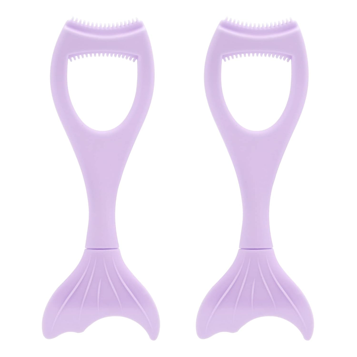 Tbestmax 2 in 1 Mascara Eyeliner Guard, Silicone Mascara Lash Shield Applicator, Eyelash Comb Purple 2 Pcs-BrightBean Baby
