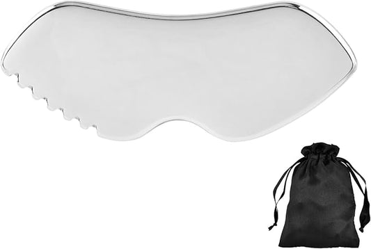 Stainless Steel Gua Sha Facial Tools, Upgrade Gua Sha for Facial Skin, Portable Eyes Neck Massage, Metal Gua Sha Tighten Skin Massage Guasha Beauty Tool-BrightBean Baby
