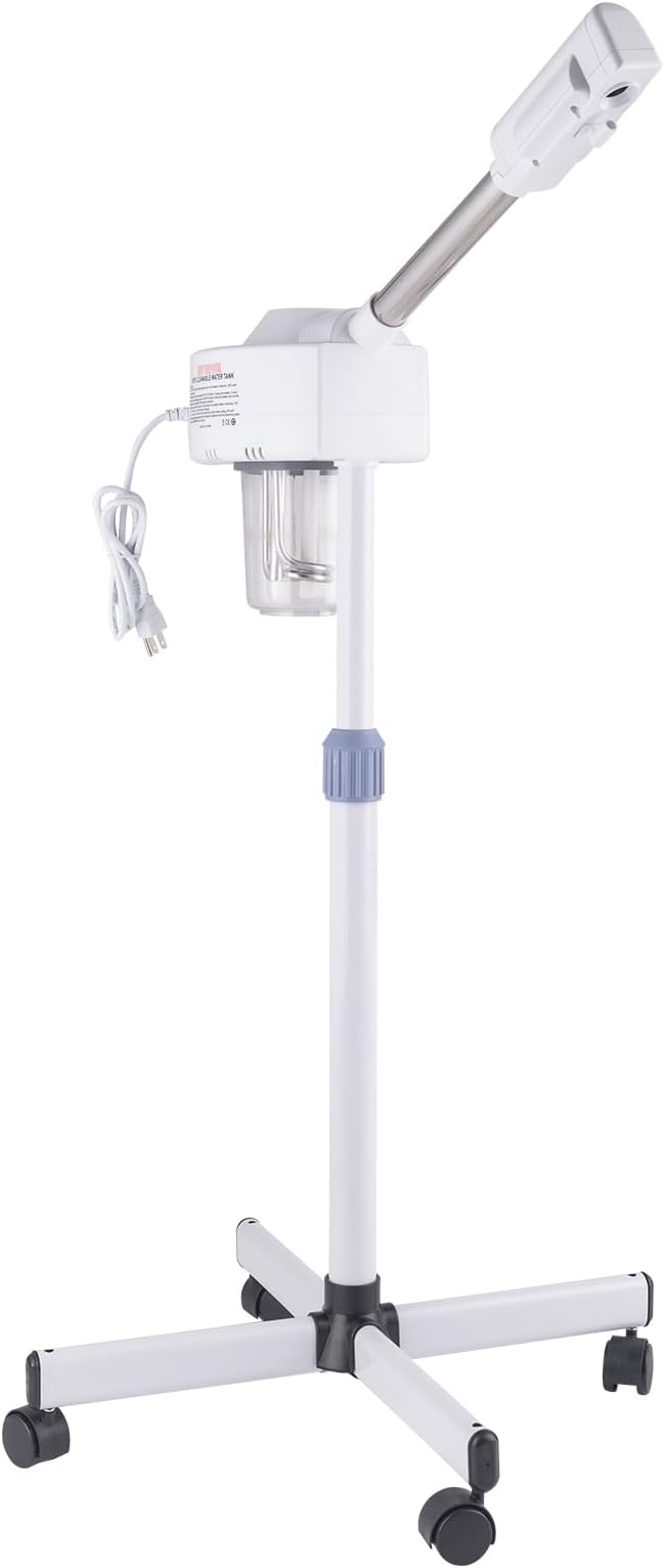 Winado Professional Facial Steamer with Touch Screen, Esthetician Steamer Humidifier Face Spa Mist Steam for Home Beauty Salon, Personal Skin Care Deep Cleaning, White-BrightBean Baby