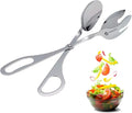 Salad Tongs 10-Inch – Heavy Duty Stainless Steel Serving Tongs for Salad, BBQ, Buffet, Kitchen & Party Use