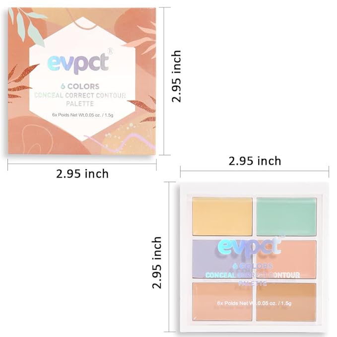 Concealer Cream Makeup Palette Color Corrector,Under Eye Brightener Concealer Dark Circle Concealer Palette,Waterproof Foundation Cream Based Makeup Palette Full Face Contour Kit for Beginners-BrightBean Baby