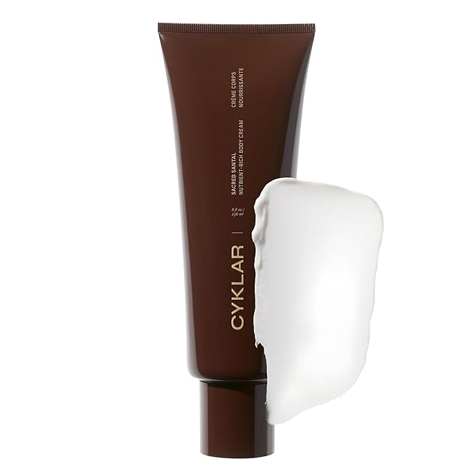 Nutrient Rich Body Cream. Sacred Santal Nourishing Moisturizer with Niacinamide and Banana Flower Extract. Deep Hydration, Thick Body Lotion, Dry Skin Cream for Women and Men, 8 Fl Oz-BrightBean Baby