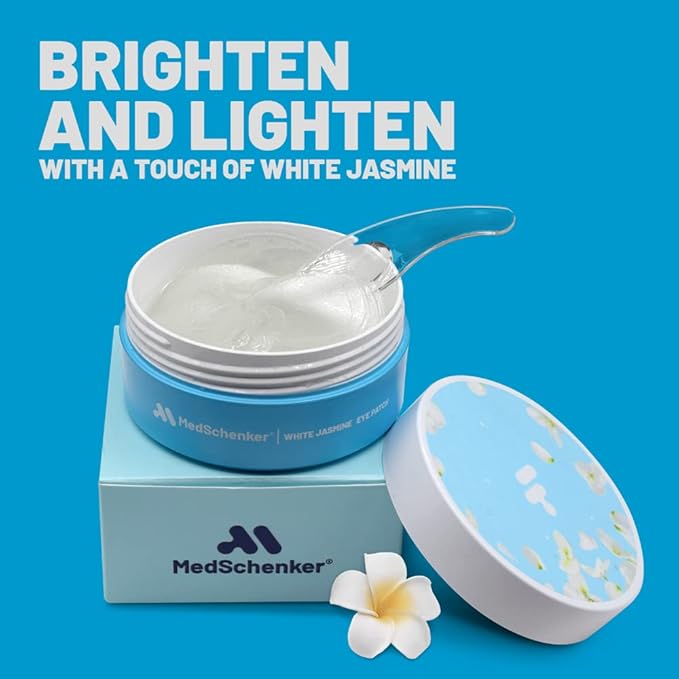 White Jasmine Eye Patches - Korean Eye Patches for Puffy Eyes - Collagen Eye Mask - Under Eye Patches Korean - Puffy Eyes and Dark Circles Treatment, Spa Masks for Women & Men - 60 pcs-BrightBean Baby