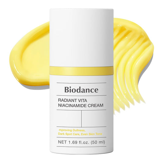 BIODANCE Radiant Vita Niacinamide Cream, Brightening, Dark Spot Correcting Facial Moisturizer, Korean Skincare | 1.69 fl.oz, 50ml-BrightBean Baby