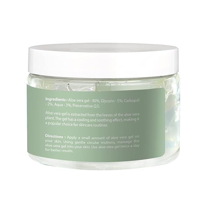 Aloe Vera Gel 12 oz | Unscented | For Face, Scalp & Hair | by Yogi’s Gift®-BrightBean Baby